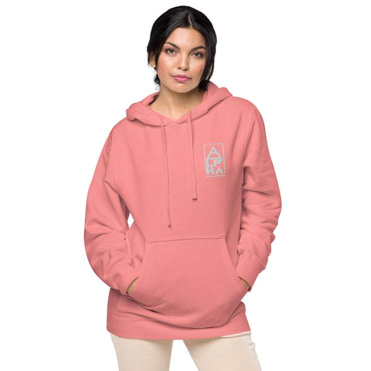 Alpha Originel © Unisex Pigment-Dyed Hoodie